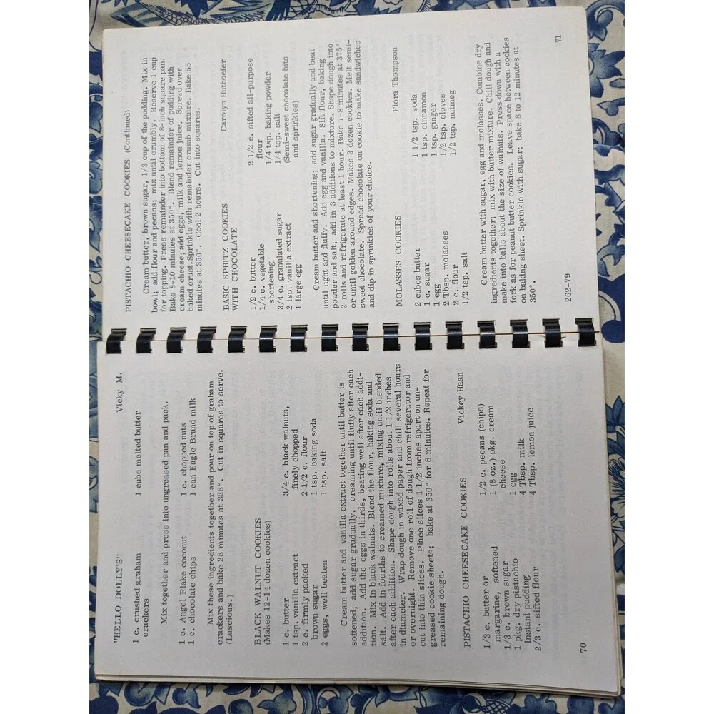 Parker Newcomers Cookbook 1979 Colorado Spiral Local Ads Local Recipes CO Food
